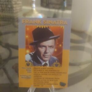 Frank Sinatra trading cards